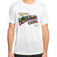 Greetings From Asbury Park NJ 70s Rock Music Retro Adult ChromaSoft Performance T-Shirt