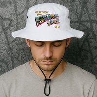 Greetings From Asbury Park NJ 70s Rock Music Retro Bucket Hat