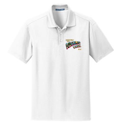 Greetings From Asbury Park NJ 70s Rock Music Retro Dry Zone Grid Polo