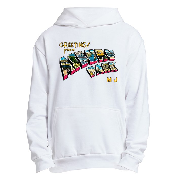 Greetings From Asbury Park NJ 70s Rock Music Retro Urban Pullover Hoodie