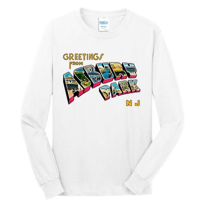 Greetings From Asbury Park NJ 70s Rock Music Retro Tall Long Sleeve T-Shirt