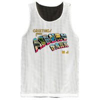 Greetings From Asbury Park NJ 70s Rock Music Retro Mesh Reversible Basketball Jersey Tank