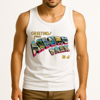 Greetings From Asbury Park NJ 70s Rock Music Retro Tank Top