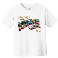 Greetings From Asbury Park NJ 70s Rock Music Retro Toddler T-Shirt