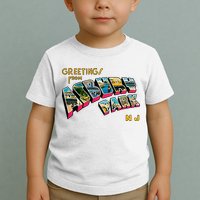 Greetings From Asbury Park NJ 70s Rock Music Retro Toddler T-Shirt