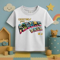 Greetings From Asbury Park NJ 70s Rock Music Retro Toddler T-Shirt
