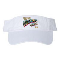 Greetings From Asbury Park NJ 70s Rock Music Retro Valucap Bio-Washed Visor