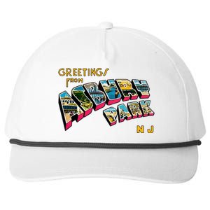 Greetings From Asbury Park NJ 70s Rock Music Retro Snapback Five-Panel Rope Hat