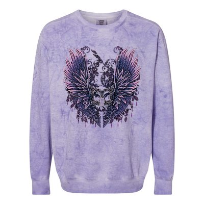 Goth Fairycore Aesthetic Gothic Fairy Aesthetic Colorblast Crewneck Sweatshirt