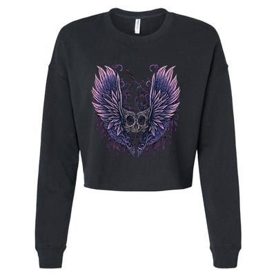 Goth Fairycore Aesthetic Gothic Fairy Aesthetic Cropped Pullover Crew