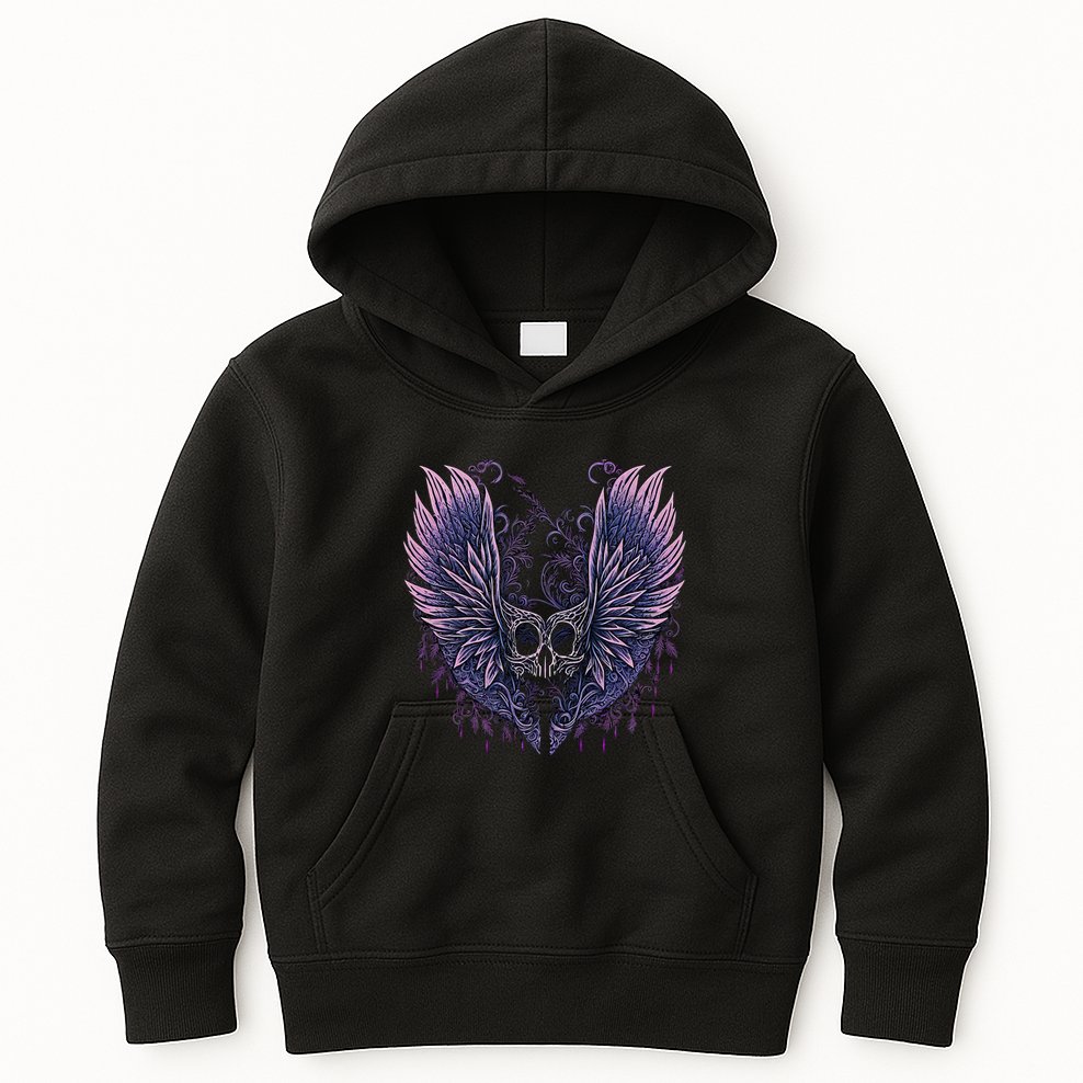 Goth Fairycore Aesthetic Gothic Fairy Aesthetic Kids Hoodie