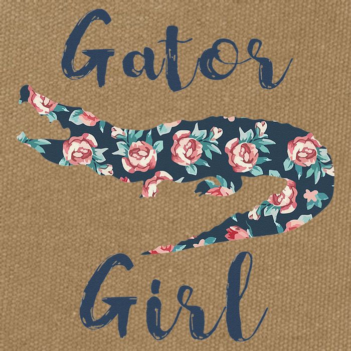 Gator Funny Alligator Gifts for Crocodile Cotton Canvas Backpack