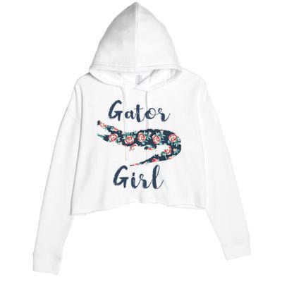Gator Funny Alligator Gifts for Crocodile Crop Fleece Hoodie
