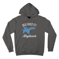 Girl Fly Airplanes Funny Aviation Future Pilot Jet Lovers Hoodie