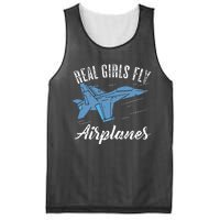 Girl Fly Airplanes Funny Aviation Future Pilot Jet Lovers Mesh Reversible Basketball Jersey Tank