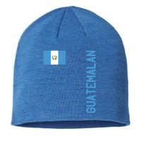 Guatemalan Flag And Guatemala Roots Gift Sustainable Beanie