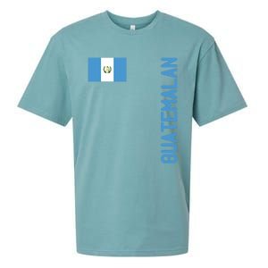 Guatemalan Flag And Guatemala Roots Gift Sueded Cloud Jersey T-Shirt