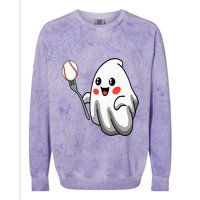 Ghost Forkball Baseball Pitch Fork Ball Strikeout Pitcher Colorblast Crewneck Sweatshirt