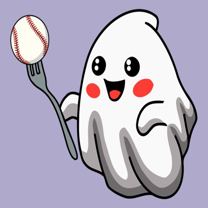 Ghost Forkball Baseball Pitch Fork Ball Strikeout Pitcher Colorblast Crewneck Sweatshirt