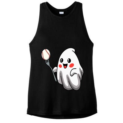 Ghost Forkball Baseball Pitch Fork Ball Strikeout Pitcher Ladies PosiCharge Tri-Blend Wicking Tank