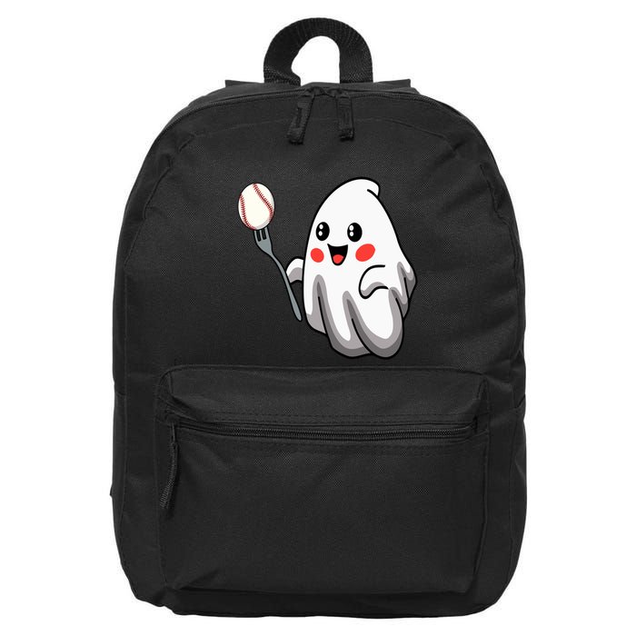 Ghost Forkball Baseball Pitch Fork Ball Strikeout Pitcher 16 in Basic Backpack