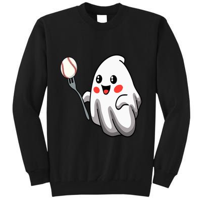 Ghost Forkball Baseball Pitch Fork Ball Strikeout Pitcher Tall Sweatshirt