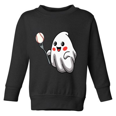 Ghost Forkball Baseball Pitch Fork Ball Strikeout Pitcher Toddler Sweatshirt