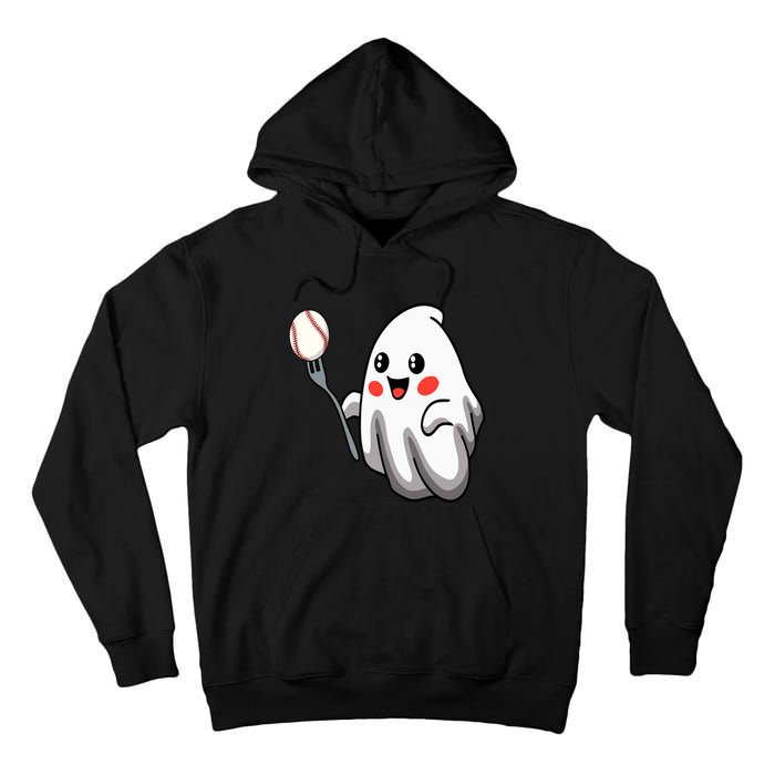 Ghost Forkball Baseball Pitch Fork Ball Strikeout Pitcher Tall Hoodie