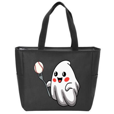 Ghost Forkball Baseball Pitch Fork Ball Strikeout Pitcher Zip Tote Bag