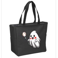 Ghost Forkball Baseball Pitch Fork Ball Strikeout Pitcher Zip Tote Bag
