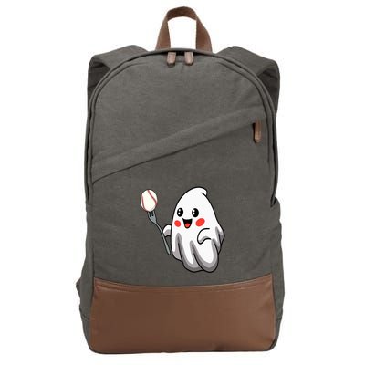 Ghost Forkball Baseball Pitch Fork Ball Strikeout Pitcher Cotton Canvas Backpack