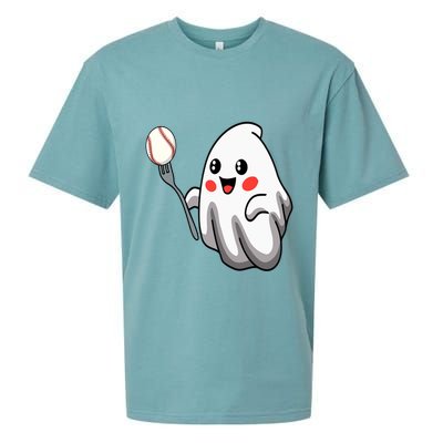 Ghost Forkball Baseball Pitch Fork Ball Strikeout Pitcher Sueded Cloud Jersey T-Shirt