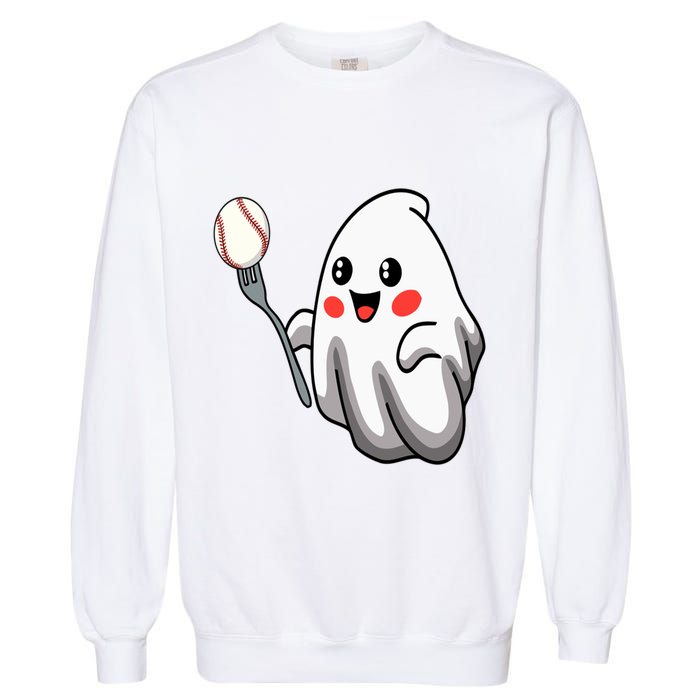 Ghost Forkball Baseball Pitch Fork Ball Strikeout Pitcher Garment-Dyed Sweatshirt