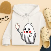Ghost Forkball Baseball Pitch Fork Ball Strikeout Pitcher Hoodie