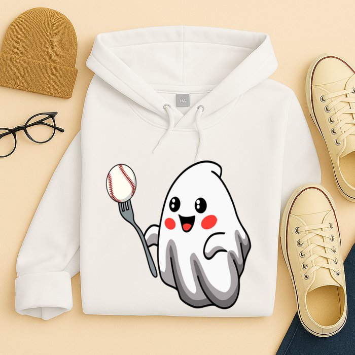Ghost Forkball Baseball Pitch Fork Ball Strikeout Pitcher Hoodie