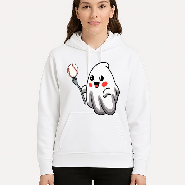 Ghost Forkball Baseball Pitch Fork Ball Strikeout Pitcher Hoodie
