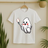 Ghost Forkball Baseball Pitch Fork Ball Strikeout Pitcher T-Shirt