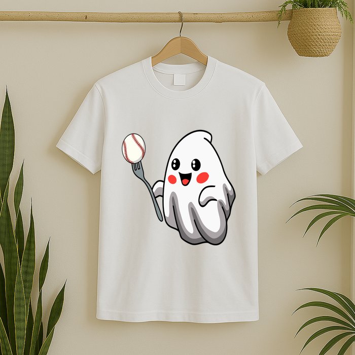 Ghost Forkball Baseball Pitch Fork Ball Strikeout Pitcher T-Shirt