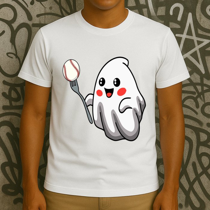 Ghost Forkball Baseball Pitch Fork Ball Strikeout Pitcher T-Shirt