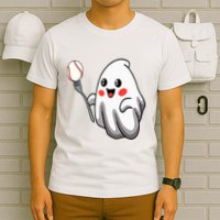 Ghost Forkball Baseball Pitch Fork Ball Strikeout Pitcher T-Shirt