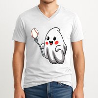 Ghost Forkball Baseball Pitch Fork Ball Strikeout Pitcher V-Neck T-Shirt