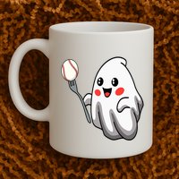Ghost Forkball Baseball Pitch Fork Ball Strikeout Pitcher Mug