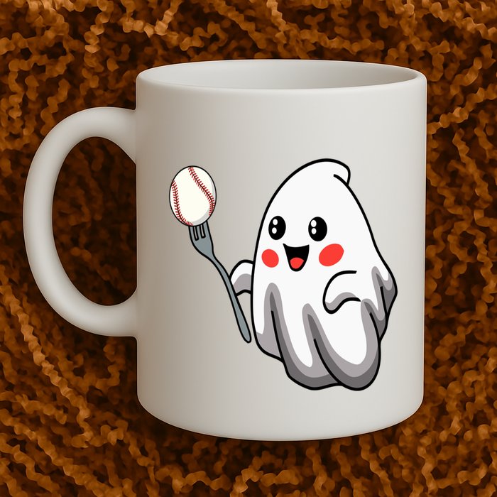 Ghost Forkball Baseball Pitch Fork Ball Strikeout Pitcher Mug