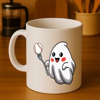 Ghost Forkball Baseball Pitch Fork Ball Strikeout Pitcher Mug