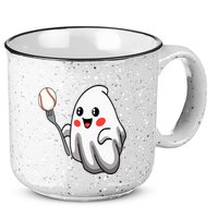Ghost Forkball Baseball Pitch Fork Ball Strikeout Pitcher 15oz Campfire Ceramic Mug