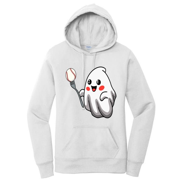 Ghost Forkball Baseball Pitch Fork Ball Strikeout Pitcher Women's Pullover Hoodie