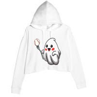 Ghost Forkball Baseball Pitch Fork Ball Strikeout Pitcher Crop Fleece Hoodie
