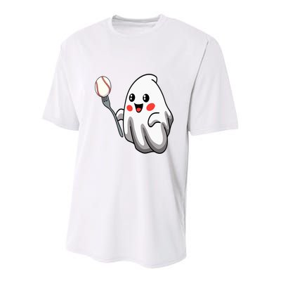 Ghost Forkball Baseball Pitch Fork Ball Strikeout Pitcher Youth Performance Sprint T-Shirt