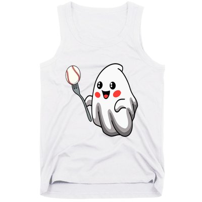 Ghost Forkball Baseball Pitch Fork Ball Strikeout Pitcher Tank Top