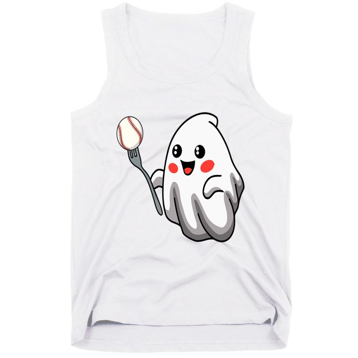Ghost Forkball Baseball Pitch Fork Ball Strikeout Pitcher Tank Top